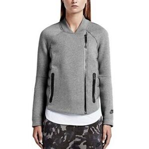 🆕 Nike Womens Tech Fleece Aeroloft Down Bomber Jacket Jacket Gray  XL